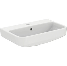 Weißes Keramik Waschbecken mit Hahnloch und Überlauf