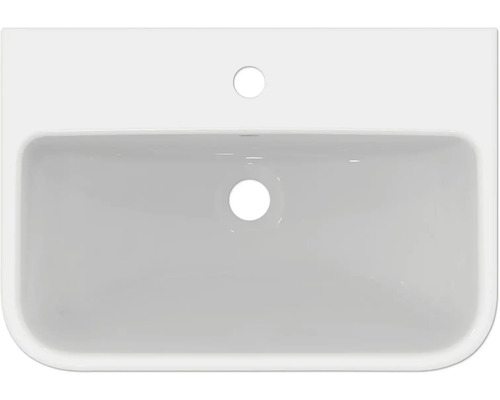 Aufsicht auf ein Waschbecken aus Sanitärkeramik