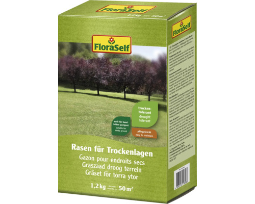 Rasensamen FloraSelf Trockenrasen 1,2 kg / 50 m²