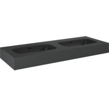 Jungborn Doppelwaschtisch DECEM 1210 x 460 mm anthrazit matt