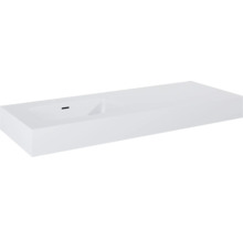 Jungborn Waschtisch DECEM 1210 x 460 mm Becken links weiß matt