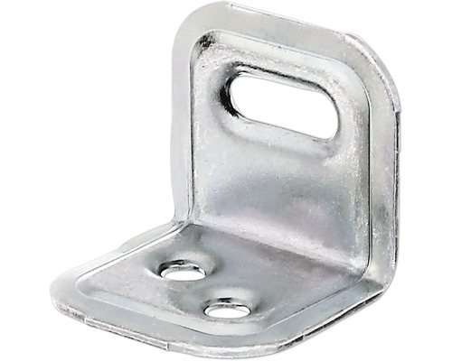 Verstellwinkel geprägt 30x25x25 mm galv. verzinkt, dickschichtpassiviert 1 Stück Winkelverbinder aus Metall mit Löchern zur Befestigung
