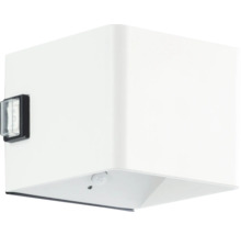 Weiße Außenleuchte mit Bewegungsmelder