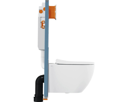 Vorwandelement mit Wand-WC im Badezimmer