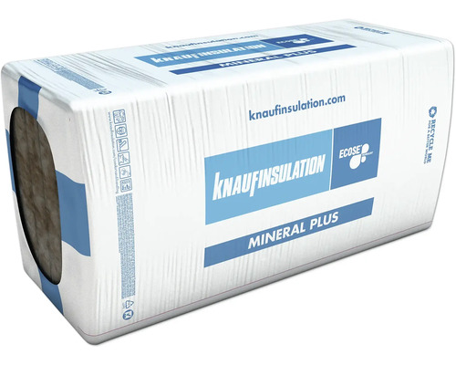 Knauf Insulation Trennwandplatte Mineral Plus KP 034 WLG 035 1250 mm x 625 mm x 40 mm