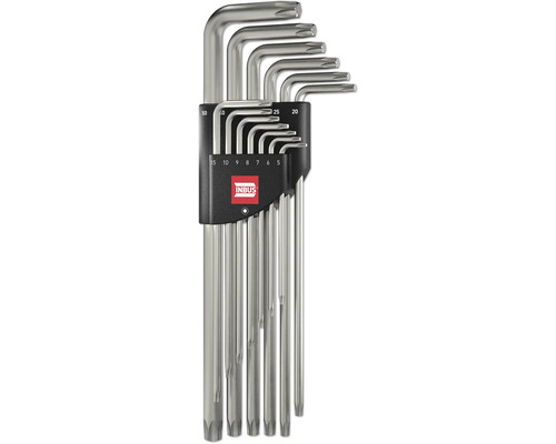TORX® Winkelschraubendreher Set 13tlg., TX5–50 — Made in Germany (INBUS® 74216) Torx-Schlüsselsatz mit Halterung