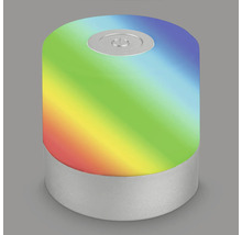 Dekorative Tischleuchte mit Regenbogenmuster