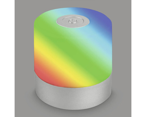 Dekorative Tischleuchte mit Regenbogenmuster