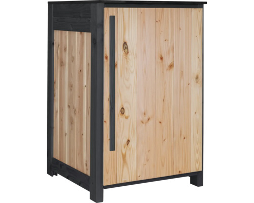 Gartenschrank/Outdoorküche Konsta Typ 603 Douglasie Sideboard 60 x 58 x 92 cm natur Holzschrank mit Tür und Regal