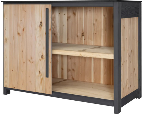 Gartenschrank/Outdoorküche Konsta Typ 603 Douglasie Eckmodul Tür links 120 x 58 x 92 cm natur