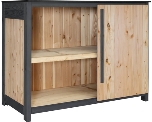 Gartenschrank/Outdoorküche Konsta Typ 603 Douglasie Eckmodul Tür rechts 120 x 58 x 92 cm natur