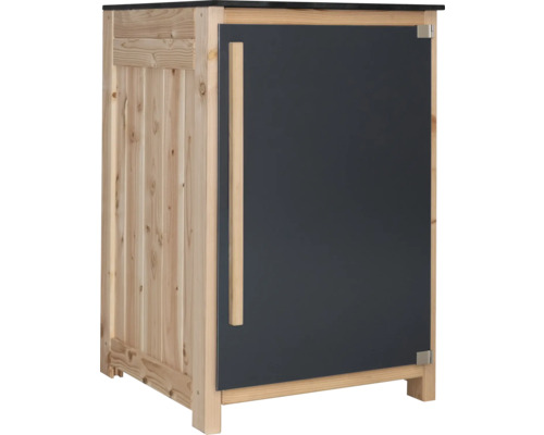 Gartenschrank/Outdoorküche Konsta Typ 603 Douglasie Sideboard 60 x 58 x 92 cm HPL anthrazit