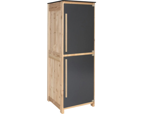 Gartenschrank/Outdoorküche Konsta Typ 603 Douglasie Hochschrank 60 x 58 x 172 cm HPL anthrazit