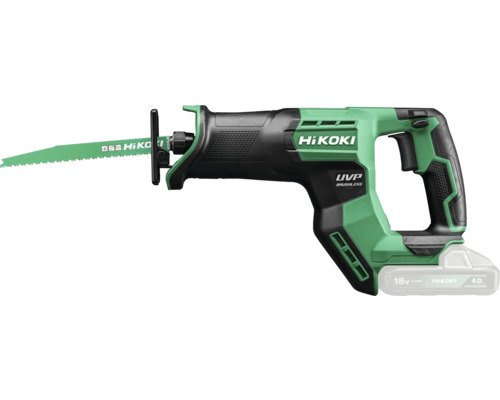 Akku-Säbelsäge HiKOKI CR18DMA, ohne Akku und Ladegerät inkl. Transportkoffer HiKoki Akku-Reciprosäge mit Sägeblatt und Akku