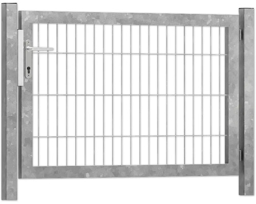 Premium-Einzeltor 125 x 80 cm 8/6/8 Rahmen 60x40 inkl. Pfosten zum Einbetonieren feuerverzinkt