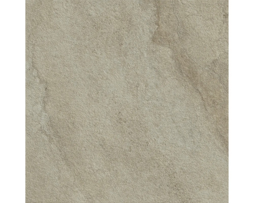 FLAIRSTONE Feinsteinzeug Terrassenplatte Canyon beige rektifizierte Kante 90 cm x 90 cm x 2 cm Quadratische Bodenfliese mit Steindekor