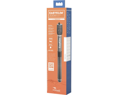 EasyKlim 200 Watt Aquarium Heizer mit Thermostat in Produktverpackung