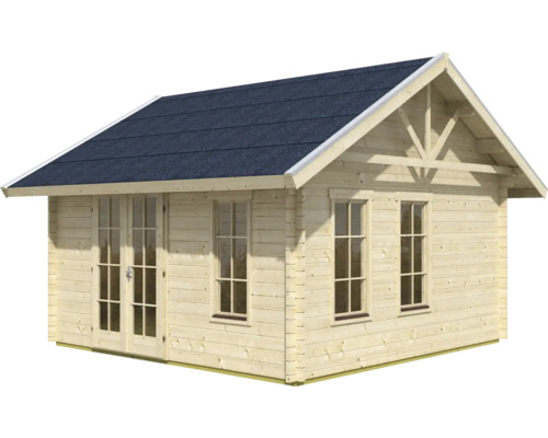 Holz Gartenhaus mit Fenstern und Doppeltür