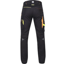 Schwarze Arbeitshose mit Taschen und Reflexstreifen