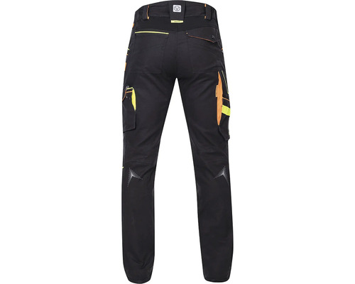Schwarze Arbeitshose mit Taschen und Reflexstreifen
