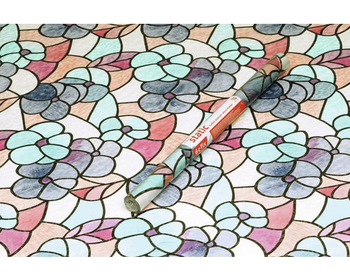 Rolle Fensterfolie mit Blumenmuster