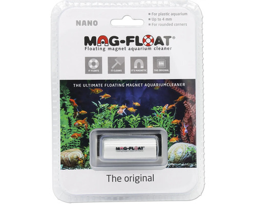 Scheibenreiniger Mag-Float Algenmagnet Nano Aquarium Algenmagnet schwimmend ca. 6,2 x 5,8 x 2,8 cm Glasstärke bis 4 mm