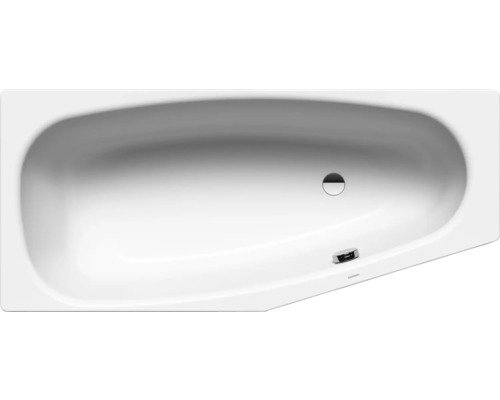 Badewanne KALDEWEI MINI Invisible Grip rechts 834 70 x 157 cm alpinweiß glänzend vollflächige Antirutschbeschichtung 224400011001