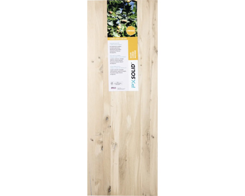Verleimte Holzplatte aus Eiche, circa 200 x 60 Zentimeter