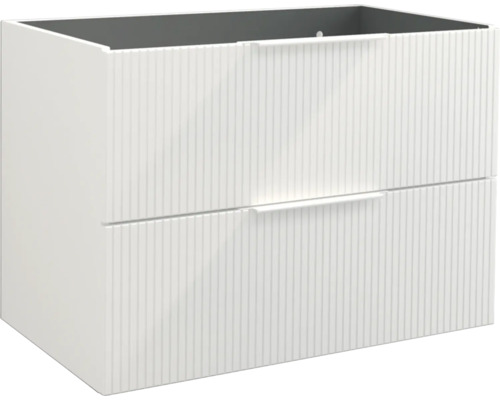 Waschtischunterschrank Jungborn QUATTRO BxHxT 80 x 50 x 46 cm Frontfarbe weiß matt 55695