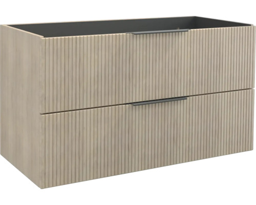 Waschtischunterschrank Jungborn QUATTRO BxHxT 100 x 50 cm x 46 cm Frontfarbe tabak eiche matt 55701