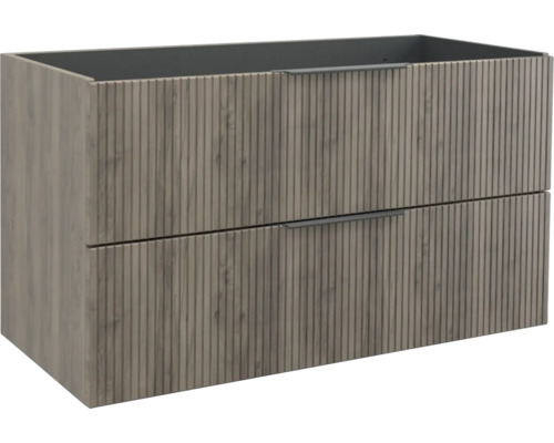 Jungborn Waschtischunterschrank QUATTRO BxHxT 100 x 50 x 46 cm Frontfarbe nuss matt 55702