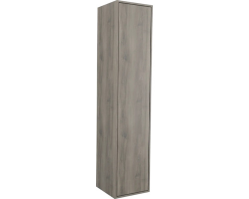 Jungborn Hochschrank NOVE BxHxT 35 x 160 x 35 cm Frontfarbe nuss matt 55785 Hochschrank mit Holztür für Badezimmer