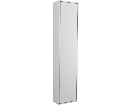 Jungborn Hochschrank NOVE BxHxT 35 x 160 x 20 cm Frontfarbe grau matt 55787 Weißer Hängeschrank für Badezimmer