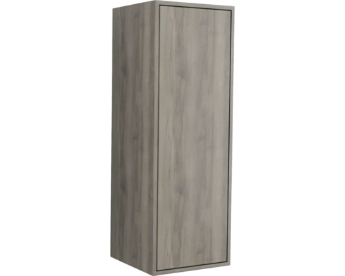 Jungborn Hochschrank NOVE BxHxT 35 x 100 x 35 cm Frontfarbe nuss matt 55793 Hängeschrank mit Holzmuster für Badezimmer