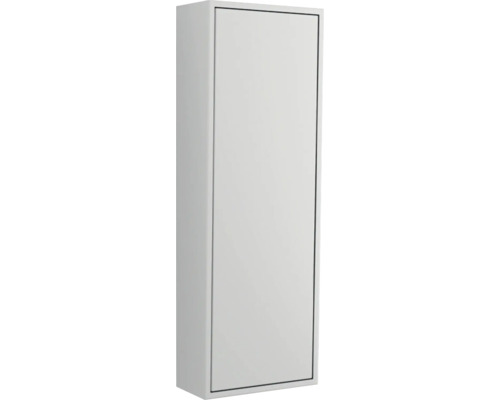 Jungborn Hochschrank NOVE BxHxT 35 x 100 x 20 cm Frontfarbe grau matt 55795 Weißer Bad-Hängeschrank mit einer Tür