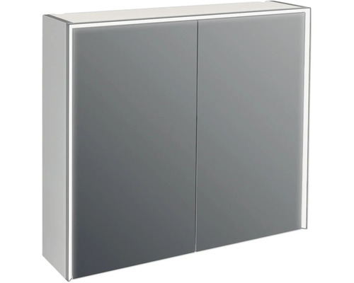 Spiegelschrank Jungborn QUATTRO SEDICI NOVE 80 x 20 x 70 cm grau 2-türig LED IP 44