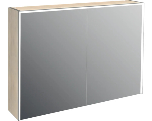 Jungborn Spiegelschrank QUATTRO SEDICI NOVE 100 x 20 x 70 cm tabacco 2-türig LED IP 44