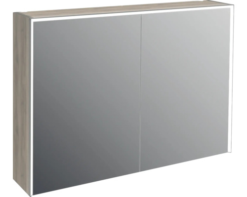 Jungborn Spiegelschrank QUATTRO SEDICI NOVE 100 x 20 x 70 cm nussbaum 2-türig LED IP 44