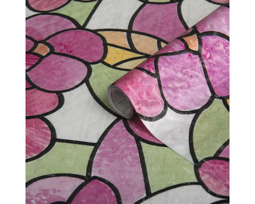 d-c-fix® Glasdekorfolie statisch haftend Lisboa Summer 45x150 cm Gemusterte Tapete mit Blütenmotiv