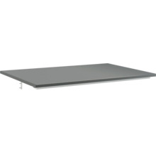 Waschtischplatte Jungborn SEDICI 81 x 50 cm schwarz matt ohne Ausschnitt