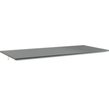 Waschtischplatte Jungborn SEDICI 121 x 50 cm schwarz matt ohne Ausschnitt