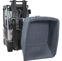 Kippbehälter Schwerlast aus Polyethylen (PE), 1000 Liter Volumen, grau