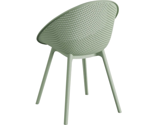Kunststoffstuhl mit Lochmuster