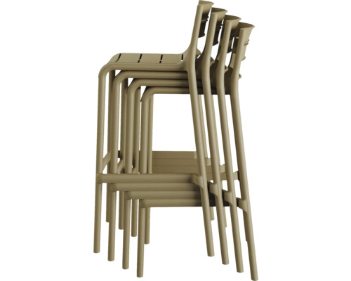 Stapel aus mehreren Barstühlen