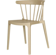 Stuhl mit Rückenlehne aus Kunststoff