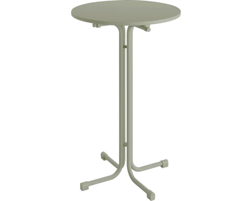 Stehtisch Berlin Outdoor Tisch Metall, Holz 80×80×109 cm klappbar grün Runder Stehtisch für den Innen- und Außenbereich