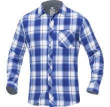 Baumwollhemd Optiflannels 2XL königsblau, atmungsaktiv