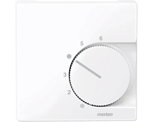 Merten 534725 Zentralplatte Abdeckung für Temperaturregler M-Pure aktivweiß/glänzend Merten Thermostat zur Temperaturregelung