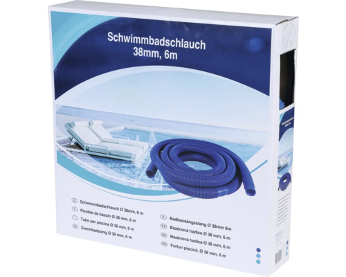 Schwimmbadschlauch 38 Millimeter, 6 Meter, in Produktverpackung