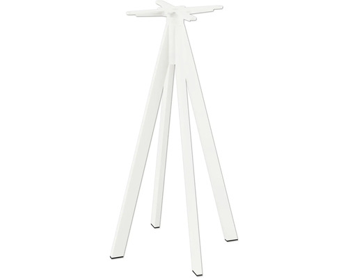 Tischgestell Infinity hoch Edelstahl 60×60×108 cm weiß